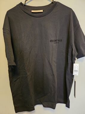 Fear Of God Essentials Tshirt SS22 Stretch Limo Black Size Large